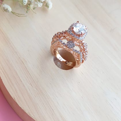 Vs sterling silver Cocktail Ring-156-9