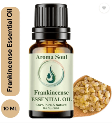 aroma soul Frankincense Essential Oil for Healthy Hair, Face, Skin Wrinkles, Scalp & Acne