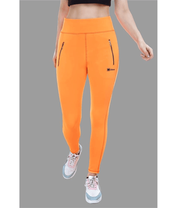 IDASS - Lycra Slim Fit Orange Women's Jeggings ( Pack of 1 )