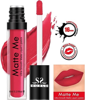 ssworld Hot Pink Matte Lipstick 6