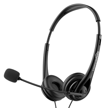 amazon basics On Ear Wired Headphones with Boom Mic | Supreme Sound | Lightweight | Cushioned Ear Cups | Built-in Mic | Perfect for Computers, Smartphones, Tablets & Daily Use (Black) amazon basics On Ear Wired Headphones with Boom Mic | Supreme Sound | Lightweight | Cushioned Ear Cups | Built-in Mic | Perfect for Computers, Smartphones, Tablets & Daily Use (Black)