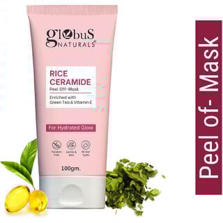 Globus Natural Rice Ceramide Peel Off Mask, For Hydrated Glow Skin, 100gm