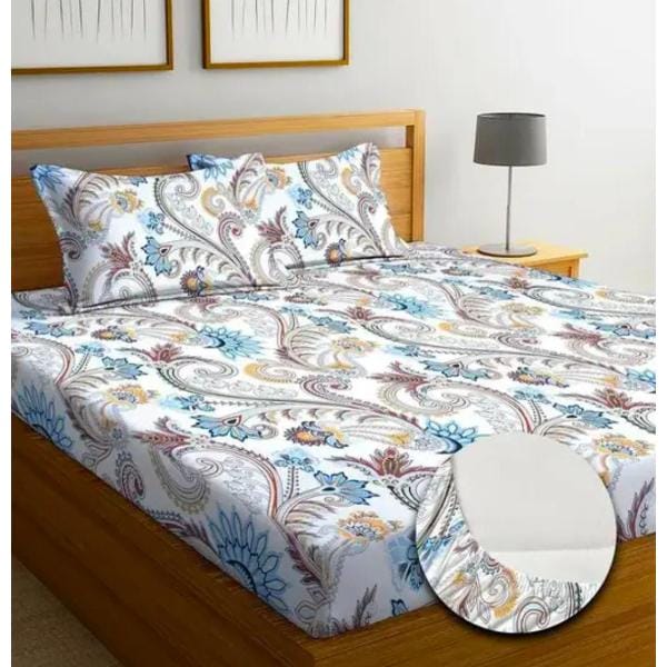 Homdazal Microfibre Abstract Queen Size (Mulitcolor)