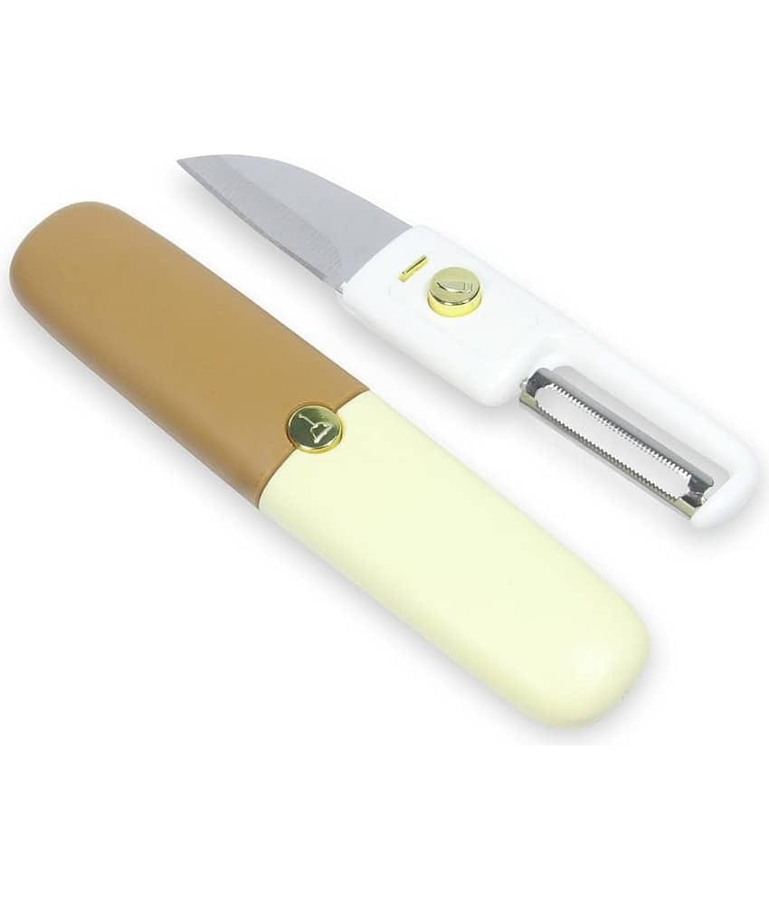 Kitchen Knife with Vegetable Peeler 2 in 1 Multi Use QMKT