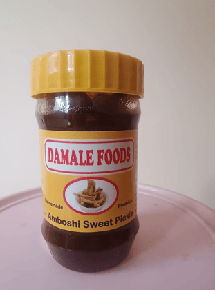 Damale Foods Amboshi Sweet Pickle (1kg) | Dry Raw Mango | Traditional Condiment