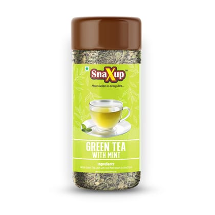 SnaXup Green Tea With Mint Tea 50Gm