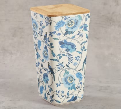 India Circus Azur Blooms Large Bamboo Jar