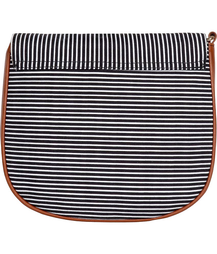 Lychee Bags - Black Canvas Sling Bag