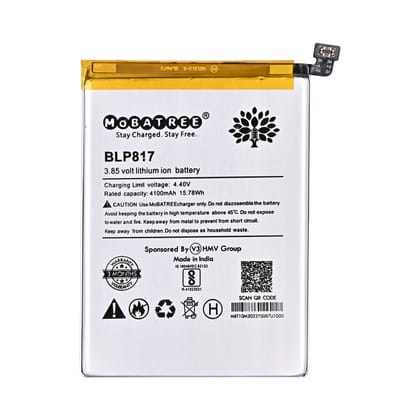 Mobatree BLP817 Original Mobile Battery for Oppo A15, Oppo A15s, CPH2179, CPH2185, 4100mAh  (6 months Guarantee)