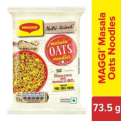 MAGGI Noodles - Nutri-Licious Masala Oats, 73.5 g Pouch