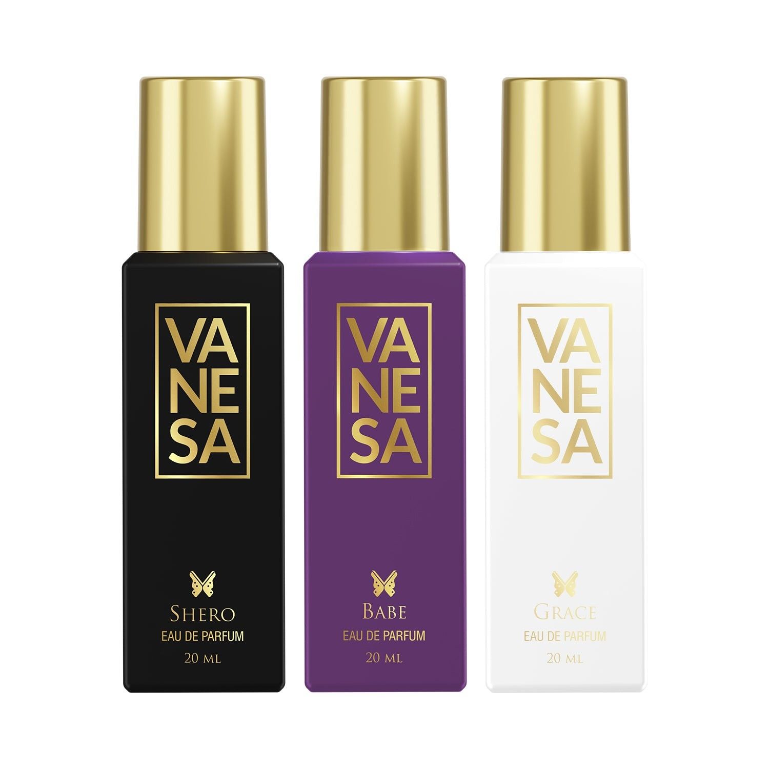 Vanesa Pack of 3 Perfume (Shero + Babe + Grace) - 20ml Each