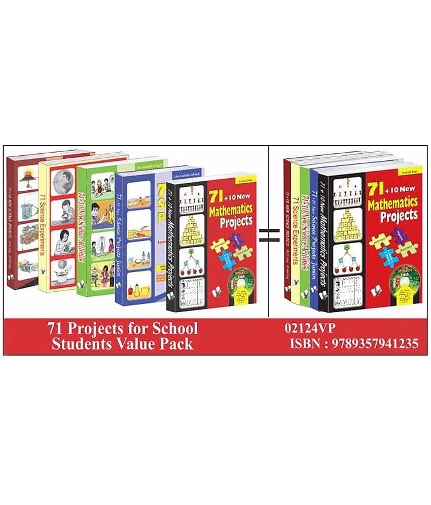 71 Projects for School Students Value Pack: A Set of Books on Science Projects That Helps Verify Scientific Knowledge Given In the Class