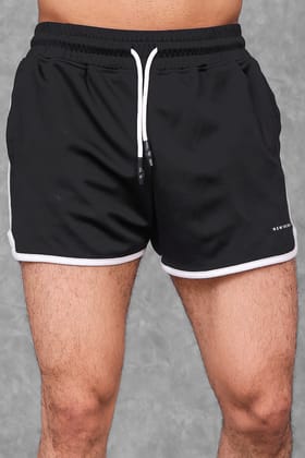 Body Building Shorts - Black-XL