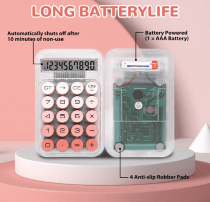 Transparent Pastel Calculator