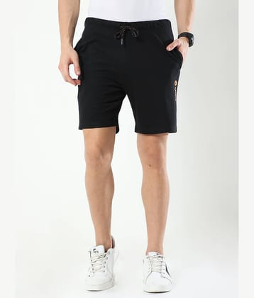 Ardeur - Black Cotton Blend Men's Shorts ( Pack of 1 )