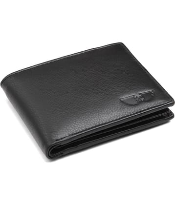 HIDEFLIX 100% Leather Solid Men's Regular Wallet With 7 Slots For Card ( Black , Pack of 1 )