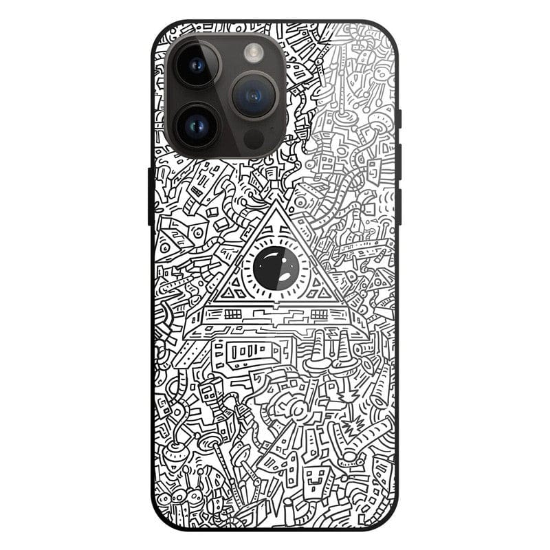 Robotic Doodle Glass Case