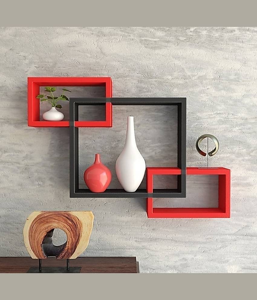 TFS Floating Shelves Black MDF - Pack of 1