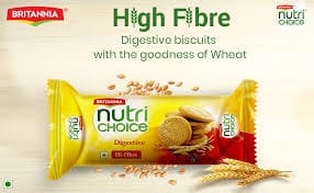 Britannia Nutri Choice Digestive High-Fibre Biscuits 100 GRAM