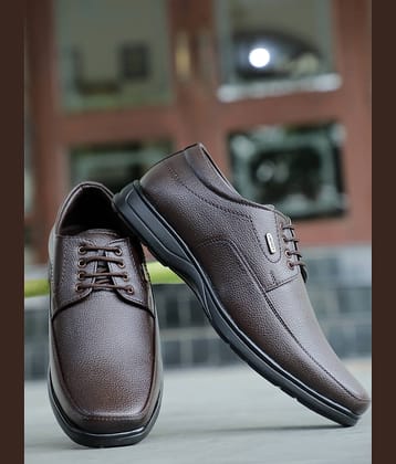 Liberty Brown Men's Derby Formal Shoes