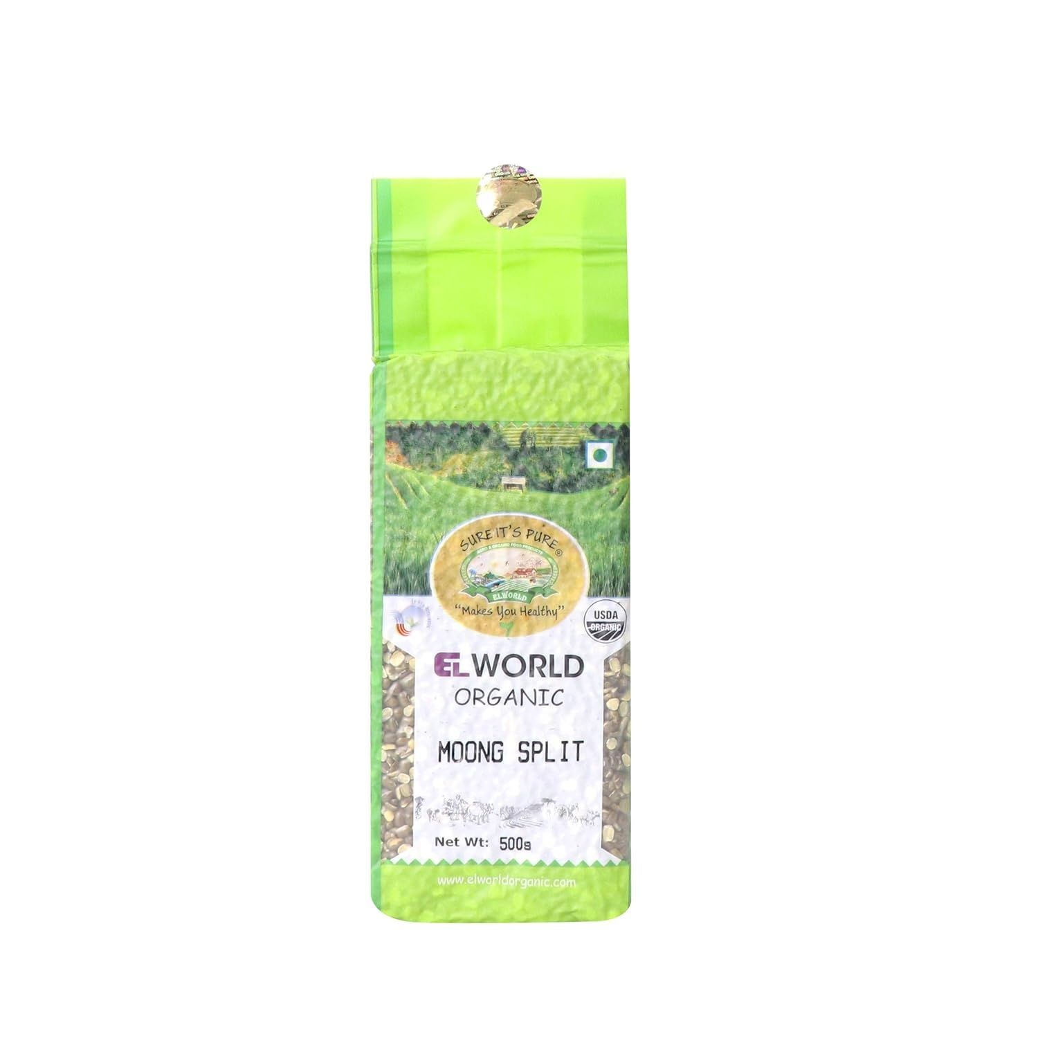 Elworld Agro & Organic Food Products Moong Split 500g
