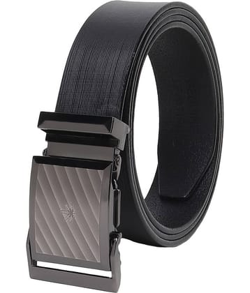 SILKSHOPPING - Black 100% Leather Men's Formal Belt ( Pack of 1 )