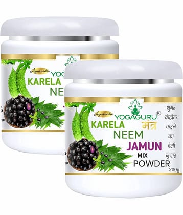 Yogaguru Mantr Neem Karela Jamun Powder For Maintaining Blood Sugar Levels (400 G)