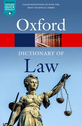 A Dictionary of Law 10th Edition 2022