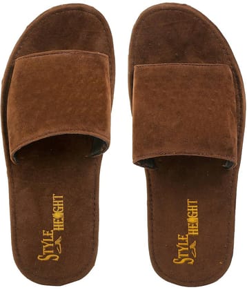 Style Height Red Men's Fur Slipper