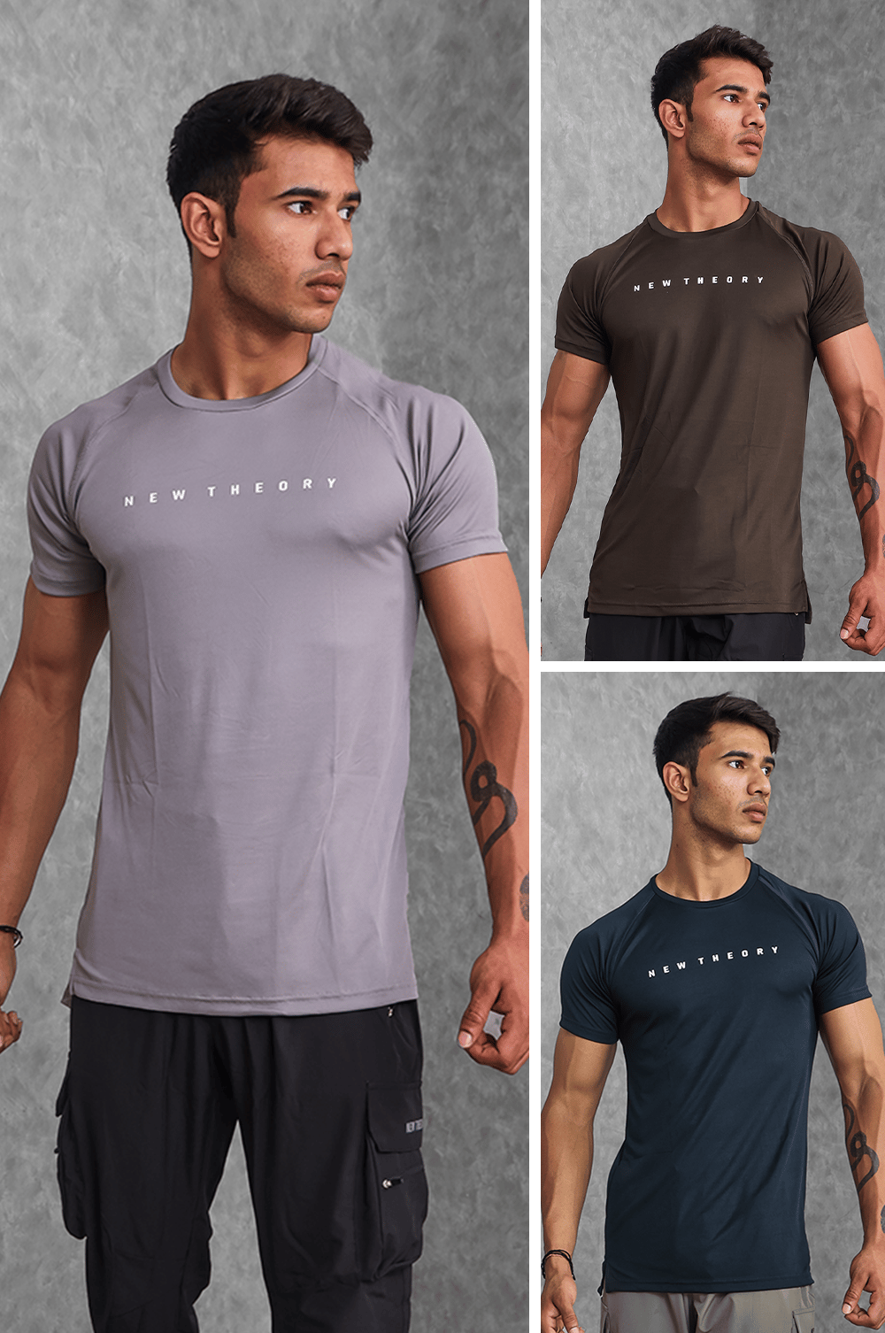 Insignia T-Shirt 3pk Earthy Colours-XXL