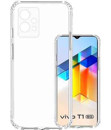 Spectacular Ace - Transparent Plain Cases Compatible For Vivo T1 5G ( Pack of 1 )