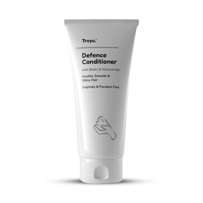 Traya Defence Conditioner | For Deep Moisturizing, Hair Growth & Hair Fall Control - Mild Formula | Consist Biotin & Niacinamide | 100g, 1 Count Traya Defence Conditioner | For Deep Moisturizing, Hair Growth & Hair Fall Control - Mild Formula | Consist B