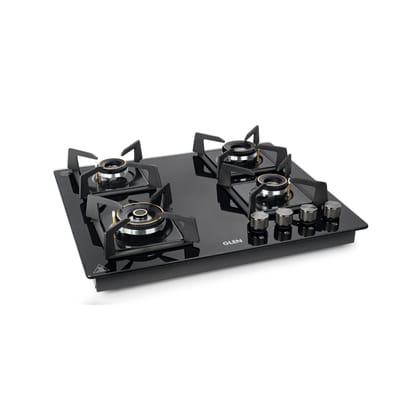 4 Burner DFVS Glass Hob with Triple Ring Forged Brass Burners Auto Ignition (BH1064DFHTTR)