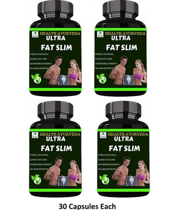 Health Ayurveda Ultra Fat Slim | Weight Loss Capsule 120 No.S Pack of 4
