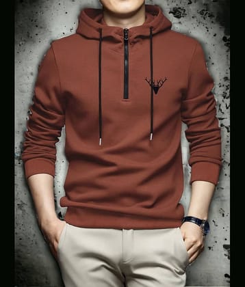 INDICLUB Cotton Blend Hooded Men's Sweatshirt - Green ( Pack of 1 )