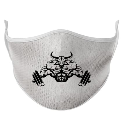 Multicolor Bulls Gym Set Of 3 Super Mask