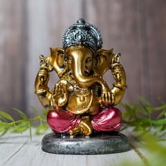 Craftlayout Ganesh Statue for Home Decor Gift (Multicolor -14.5 Cm)