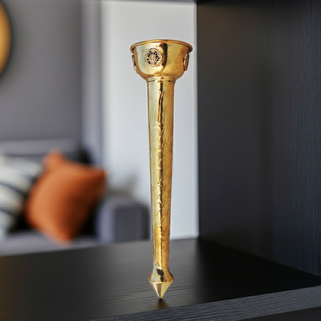 Brass Showpiece Mashal, Height : 15 Inch (BSMAS1435 E)