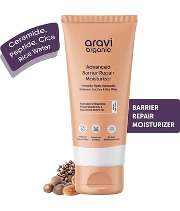 Aravi Organic Advanced Barrier Repair Moisturizer For Deep Hydration Suitable For All Skin Type, 120gm