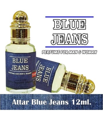 INDRA SUGANDH BHANDAR - Real Blue Jeans Attar For Men & Women 12ml Pack Of 1