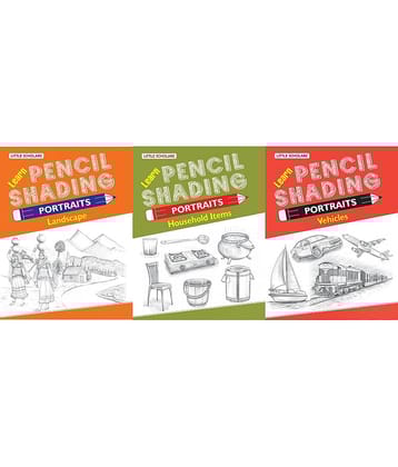 Learn Pencil Shading Portraits - LANDSCAPE, HOUSEHOLD ITEMS & VEHICLES