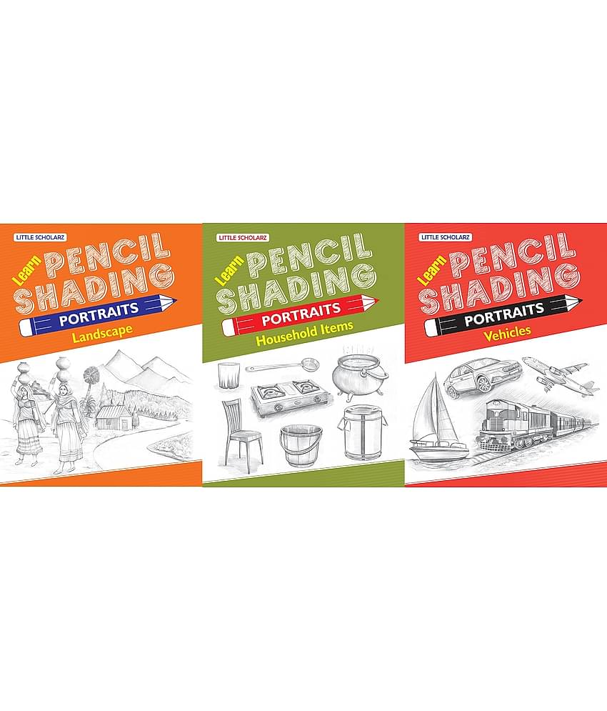 Learn Pencil Shading Portraits - LANDSCAPE, HOUSEHOLD ITEMS & VEHICLES