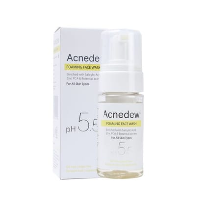AcneDew Anti-Acne Foaming Face Wash - Soap & Sulphate Free, 100 ml