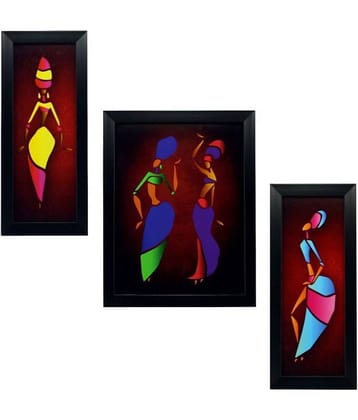 Indianara Synthetic Painting With Frame