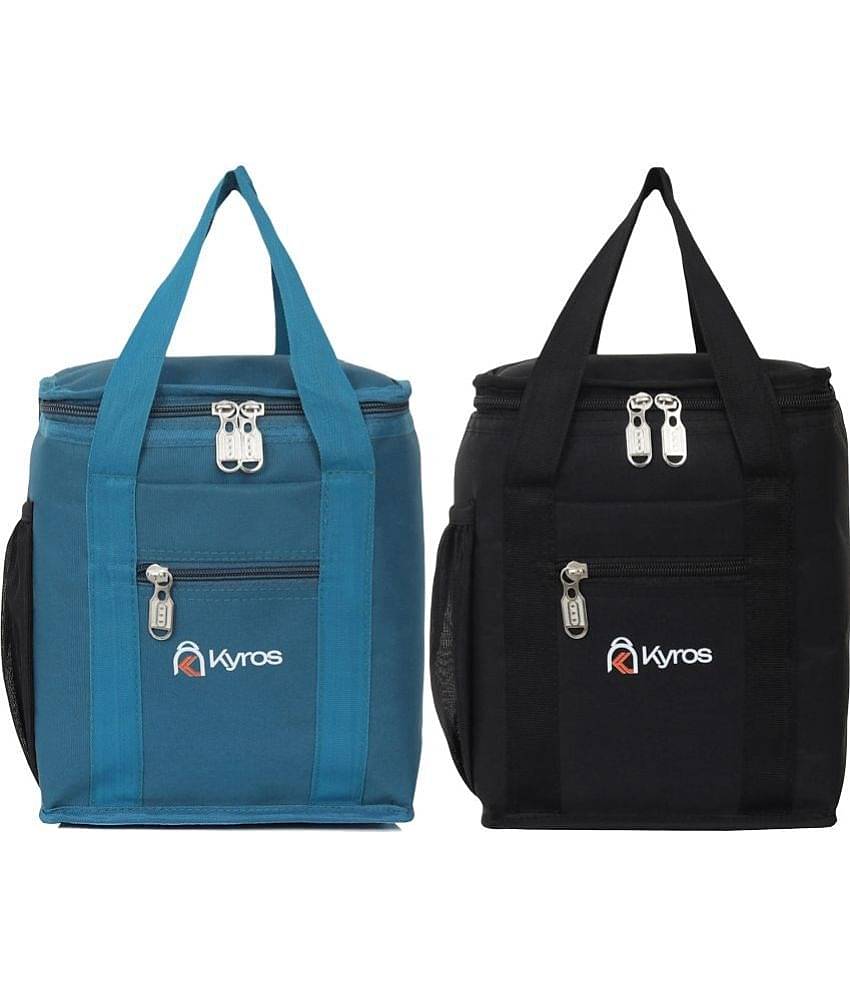Kyros Blue Polyester Lunch Bag Pack of 2