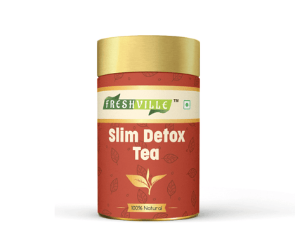 Freshville Slim Detox Tea 15 Days Pack Slim Down and Detoxify Body with Herbal Blend 50gram