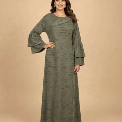 Graceful Firdous Fabric Abaya for Everyday Wear