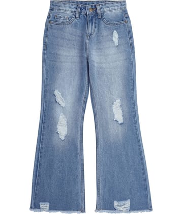 Cub Mcpaws Girls Cotton Blend Jeans ( Pack of 1 , Light Blue )