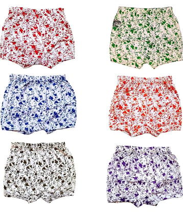 INNERO Pack of 6 Cotton Panties For Girls ( Multicolor )