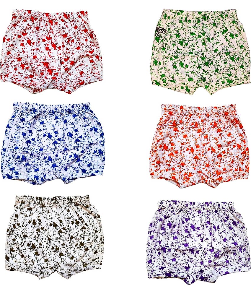 INNERO Pack of 6 Cotton Panties For Girls ( Multicolor )